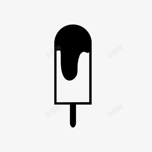 冰淇淋甜品夏季图标svg_新图网 https://ixintu.com 冰棒 冰淇淋 冰激凌棒 冷冻 夏季 小吃 甜品 融化 运输