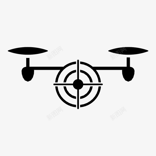 无人机目标瞄准杀伤图标svg_新图网 https://ixintu.com 定位 德斯罗伊 无人 无人机目标 杀伤 目标 瞄准