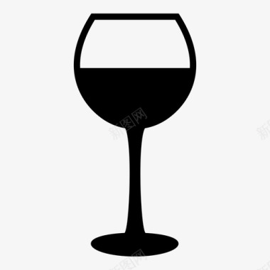 酒杯饮料玻璃杯图标图标