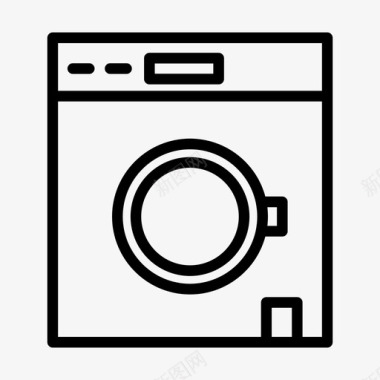 洗衣机洗衣店家用电器图标图标