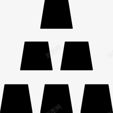 砖块金字塔烟囱图标图标