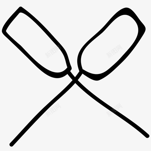 划桨健康生活方式图标svg_新图网 https://ixintu.com 体育活动 健康 健身 划桨 生活方式 运动 运动手绘涂鸦图标
