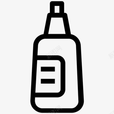 调味品酱汁瓶芥末图标图标