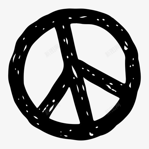 和平花童和平意识图标svg_新图网 https://ixintu.com 和平 和平意识 太平洋 嬉皮士 手绘 标志 爱好和平 简单的东西 花童 长毛