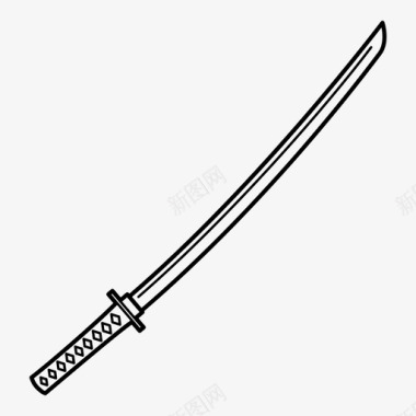 武士剑刀武器图标图标