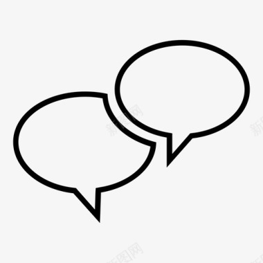 语音气泡信息信使图标图标