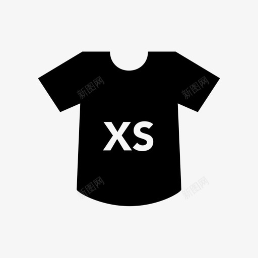xs码衬衫图标svg_新图网 https://ixintu.com xs码衬衫