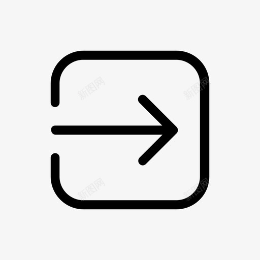 打开另存为在中打开图标svg_新图网 https://ixintu.com 加载 另存为 在中打开 导入 导出 展开 打开 文件夹 方形 箭头 线要素