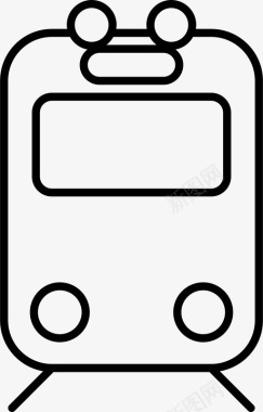 地铁火车交通工具图标图标