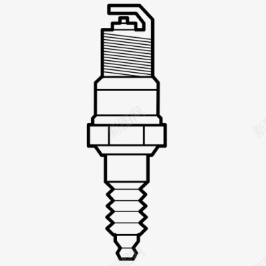 火花塞汽车电气图标图标