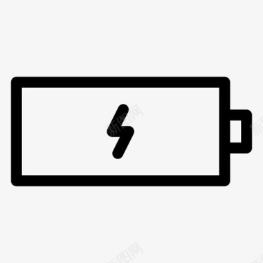 充电电池系统可持续性图标图标