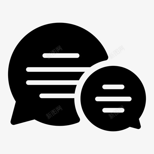 交流信息讲话图标svg_新图网 https://ixintu.com 交流 信息 演讲 演讲气泡 讲话