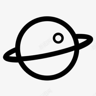 土星天文学外太空图标图标