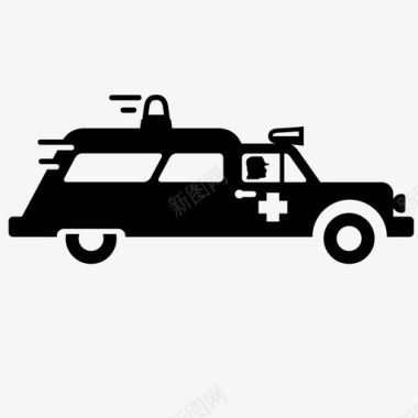 救护车车辆交通工具图标图标