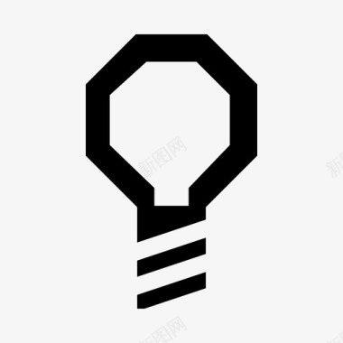 灯泡创意信息图标图标