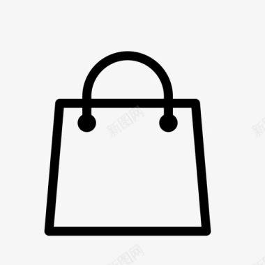 购物袋购物者钱包图标图标