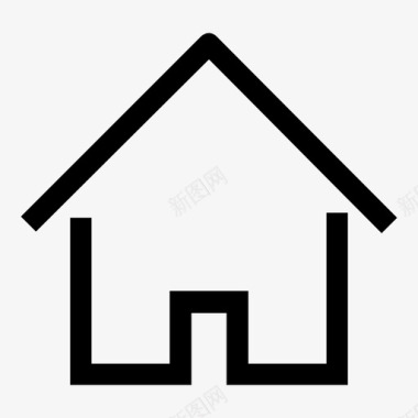 家简单公寓图标图标
