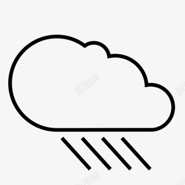 雨云预报降水图标图标