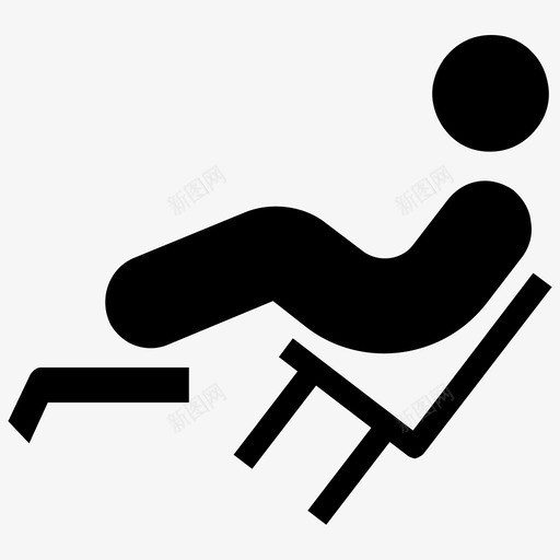 放松转椅教室里的学生图标svg_新图网 https://ixintu.com 不稳定 倾斜 办公椅 学生椅 放松 教室里的学生 转椅 靠背后