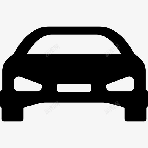 运动型汽车前部交通科技图标svg_新图网 https://ixintu.com 交通 科技 运动型汽车前部