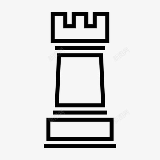 车象棋棋子图标svg_新图网 https://ixintu.com 棋子 游戏 策略 象棋 车