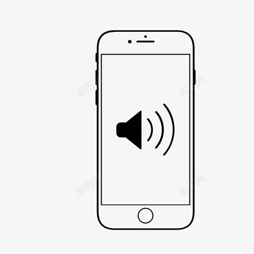 最大音量智能手机应用程序图标svg_新图网 https://ixintu.com 智能手机应用程序 最大音量