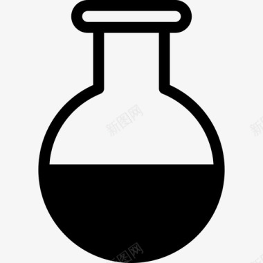 圆底烧瓶烧杯化学图标图标