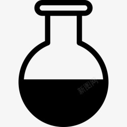研究圆圆底烧瓶烧杯化学图标高清图片