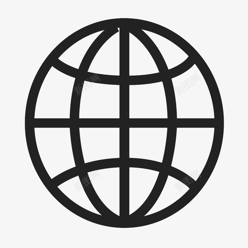 世界地图联系互联网图标svg_新图网 https://ixintu.com 世界地图联系互联网