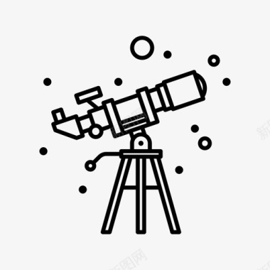 望远镜研究科学图标图标