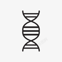 基因组成dna代码双螺旋图标高清图片