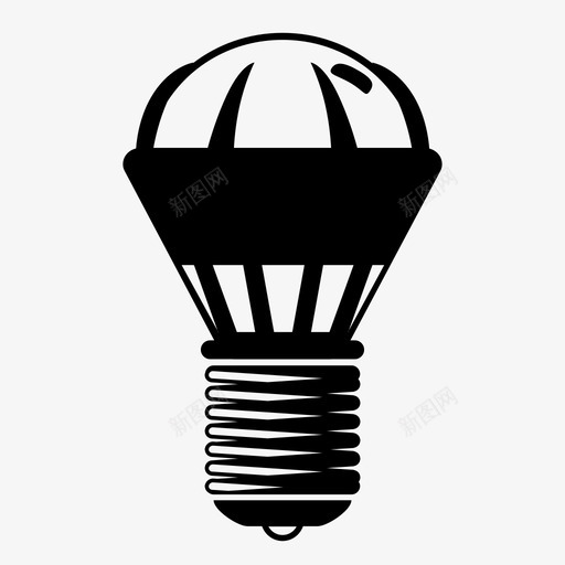 新型led灯泡图标svg_新图网 https://ixintu.com 新型led灯泡