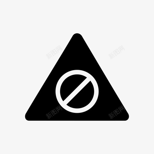 禁止低非电离图标svg_新图网 https://ixintu.com 低 吸烟 头骨 安全 安全符号 放射性 标志 禁止 记录 辐射 非电离