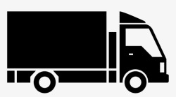 工地运输卡车卡车车辆旅行图标高清图片