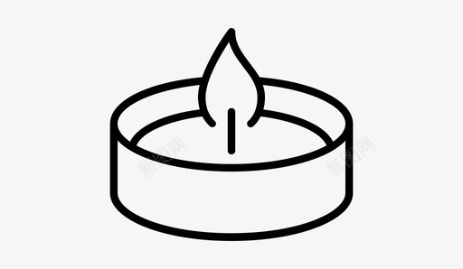 茶灯冥想和平图标svg_新图网 https://ixintu.com 冥想 和平 放松 暖气 水疗 烛光 茶logo 茶灯 蜡 蜡烛