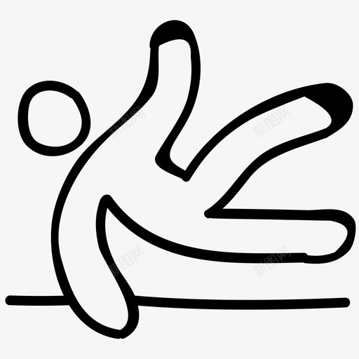 体操训练运动员图标svg_新图网 https://ixintu.com 体操 体育手绘涂鸦图标 坠落 手绘 素描 练习 训练 运动员