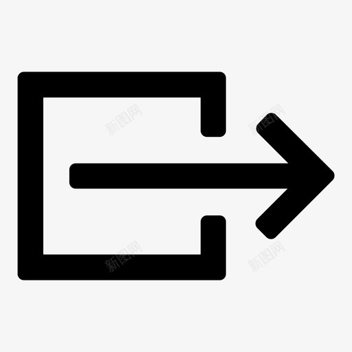 退出箭头逃跑图标svg_新图网 https://ixintu.com 对吗 离开 箭头 退出 逃跑