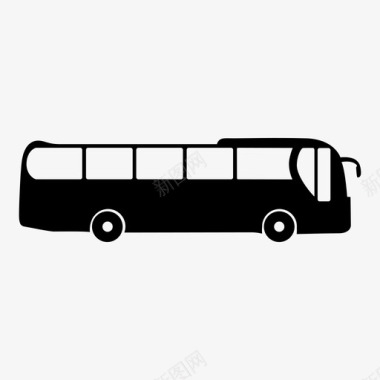 公共汽车交通方式公共交通图标图标