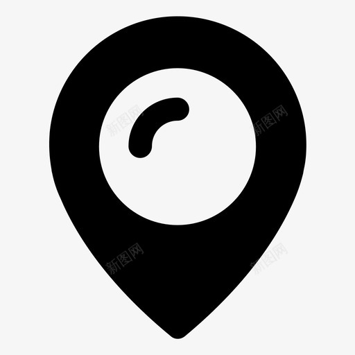 地图标记工具导航svg_新图网 https://ixintu.com gps 位置 地图标记 导航 工具 帮助 方向 此处 气泡图标