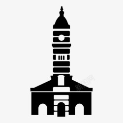 普拉塔拉普拉塔市政厅建筑教堂图标高清图片