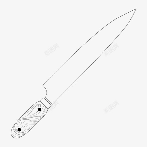 厨师刀刀片烹饪图标svg_新图网 https://ixintu.com 刀具 刀片 切割 厨师刀 厨房 基本厨师刀套装 烹饪 锋利