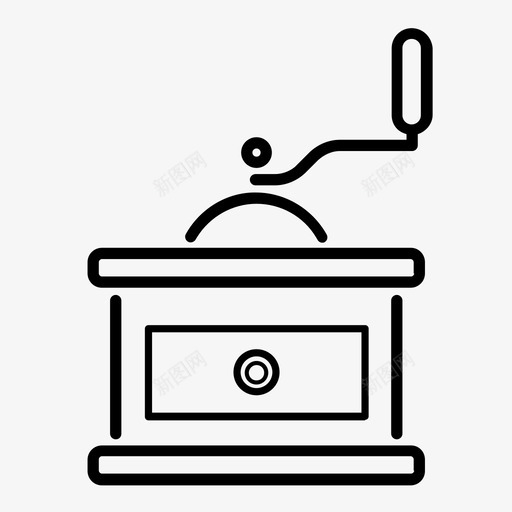 咖啡老式研磨机咖啡套装图标svg_新图网 https://ixintu.com 咖啡套装 咖啡老式研磨机