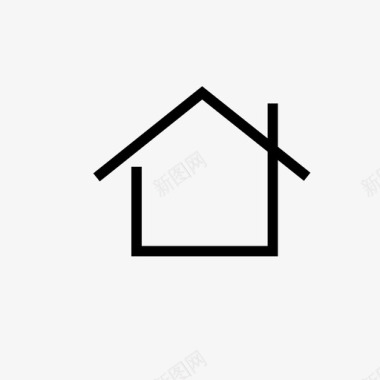 房屋小屋房产图标图标