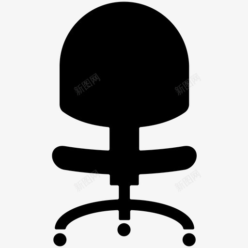 椅子电脑椅办公椅图标svg_新图网 https://ixintu.com 办公椅 商务实体图标 旋转椅 椅子 电脑椅 网椅 转椅