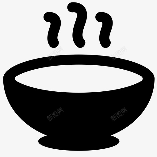 汤浓汤蒸汽图标svg_新图网 https://ixintu.com 吃的 快餐 汤 浓汤 热的 碗 菜 蒸汽 食物