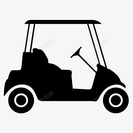 高尔夫球车运动车辆图标svg_新图网 https://ixintu.com 车辆 运动 高尔夫球车