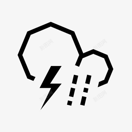 暴风雪天气tat图标svg_新图网 https://ixintu.com tat 云 光 天气 天气预报 暴风雪 机器 符号 系统 雨