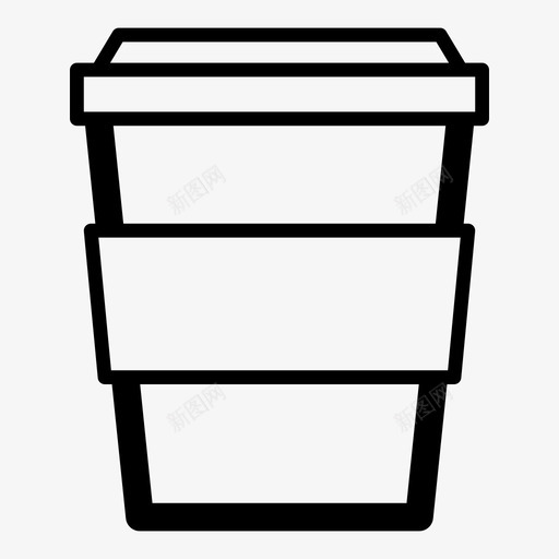 纸杯茶热饮图标svg_新图网 https://ixintu.com 一次性杯子 咖啡杯 快餐 热饮 纸杯 组合 茶