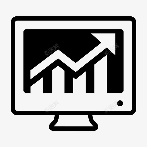 股票监视器信息图线图图标svg_新图网 https://ixintu.com 信息图 报告 线图 统计 股票监视器 趋势