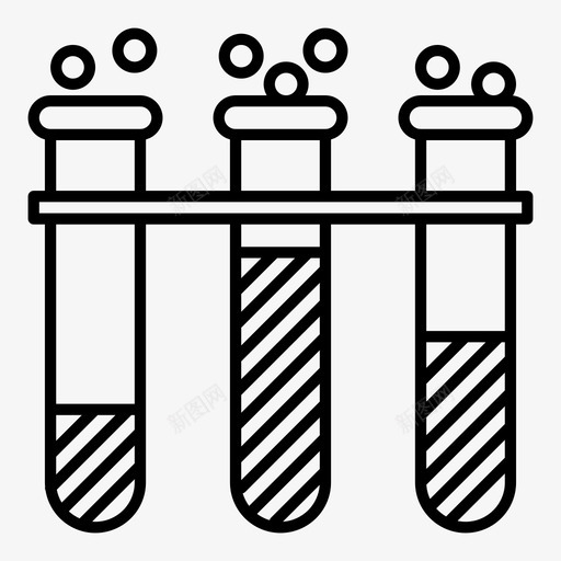 试管血清研究图标svg_新图网 https://ixintu.com 化学 医学 反应 实验室 治疗 液体 研究 药物 血清 试管